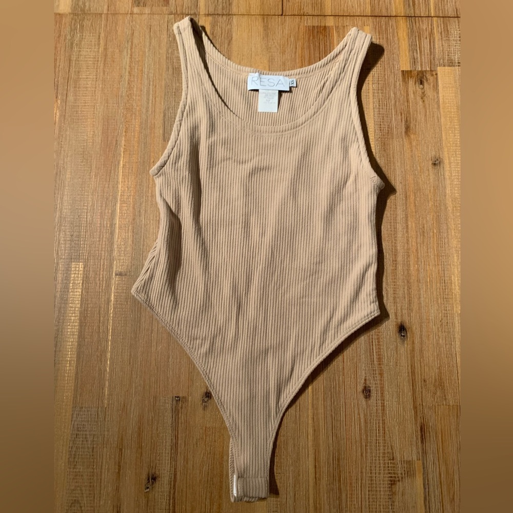 Resa Kat Bodysuit Nude XS New